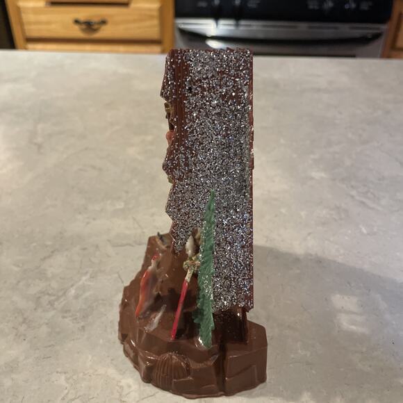 Vintage Christmas Nativity Set Scene PLASTIC Glitter Shiny Brite Product 6" Tall - Picture 7 of 9